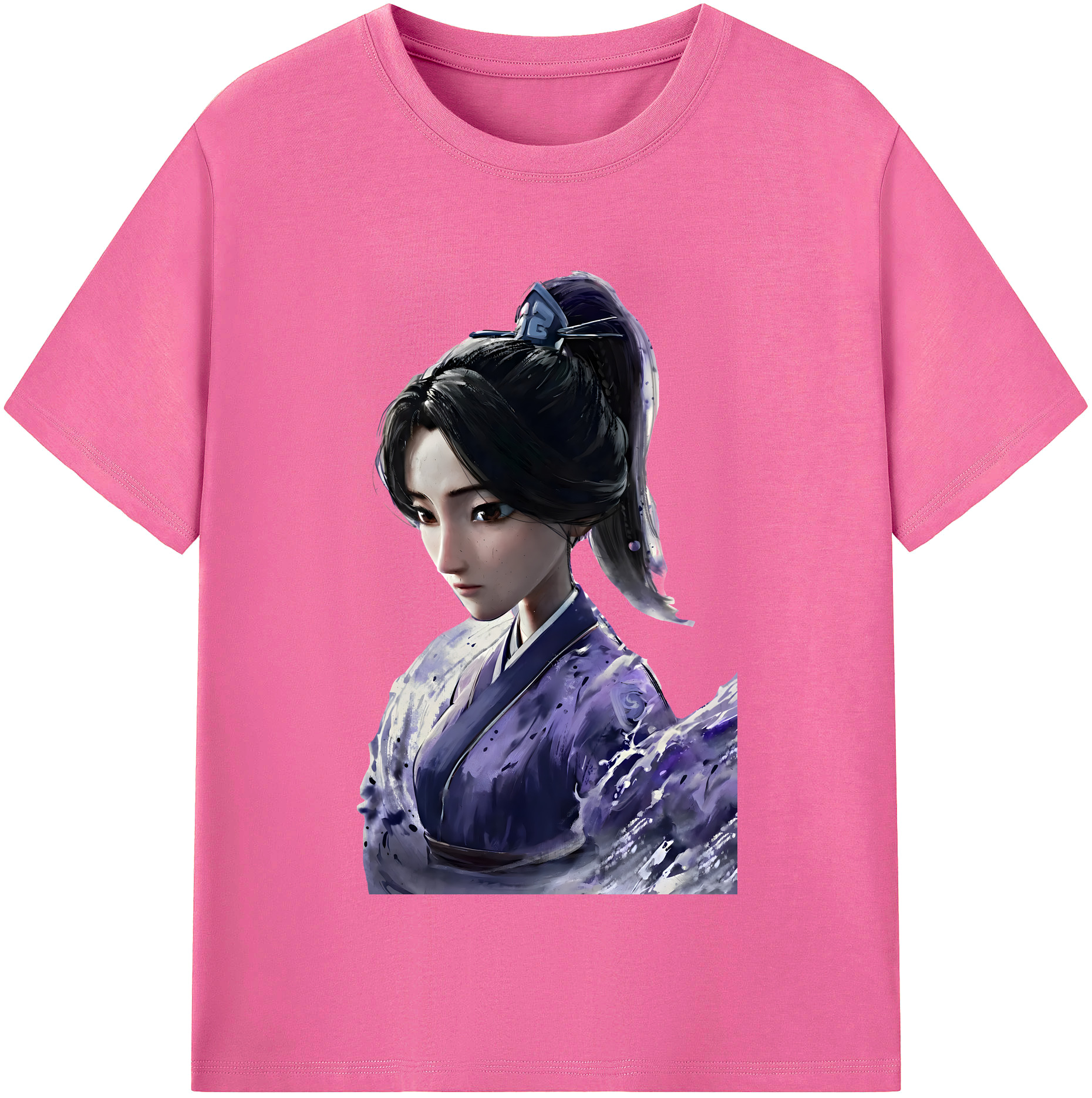 （画像用） Ne Zha 2 ナタ 魔童の大暴れ レディースカジュアルプリントTシャツ（綿100％）